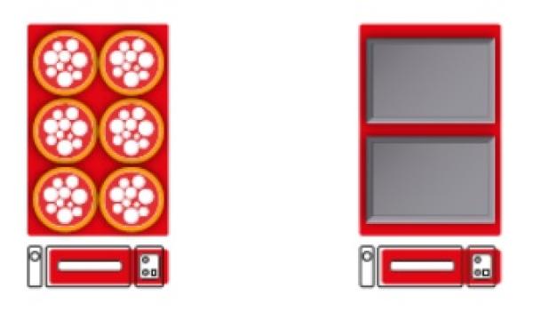 Allround 6 50511005 (25) K Italforni TK6 Pizzaofen, elektro, 6 Pizzen 32cm